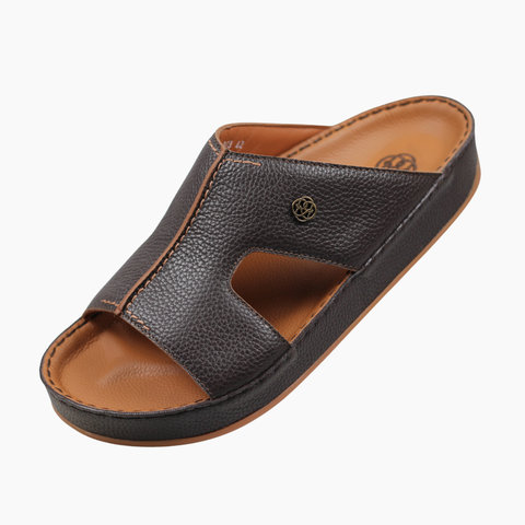 Shams Deer Leather Orthopedic Arabic Sandals | Premium Medicated Sandals UAE