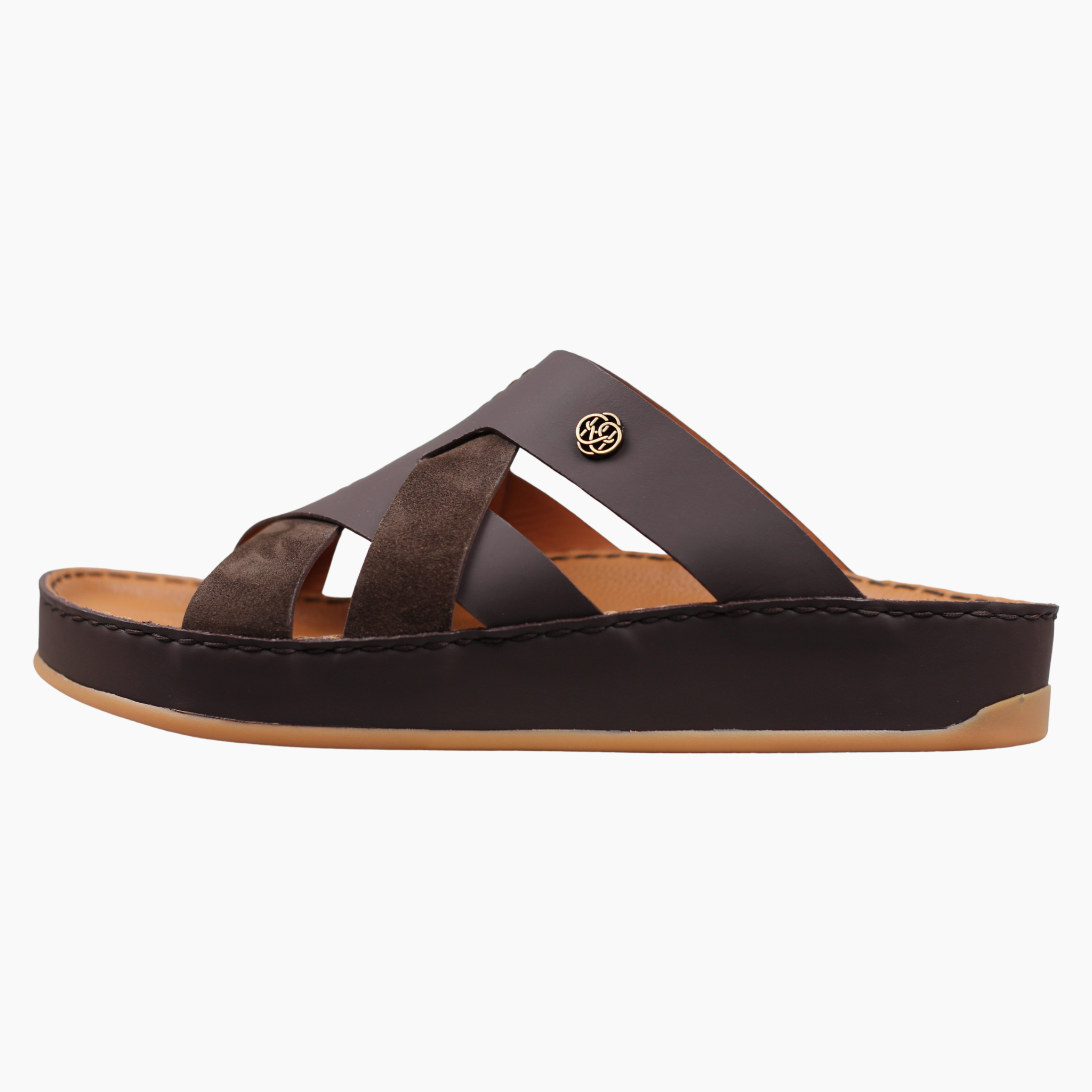 Nafis Orthopedic Arabic Sandals UAE | Handmade Leather Medicated Sandals for Men